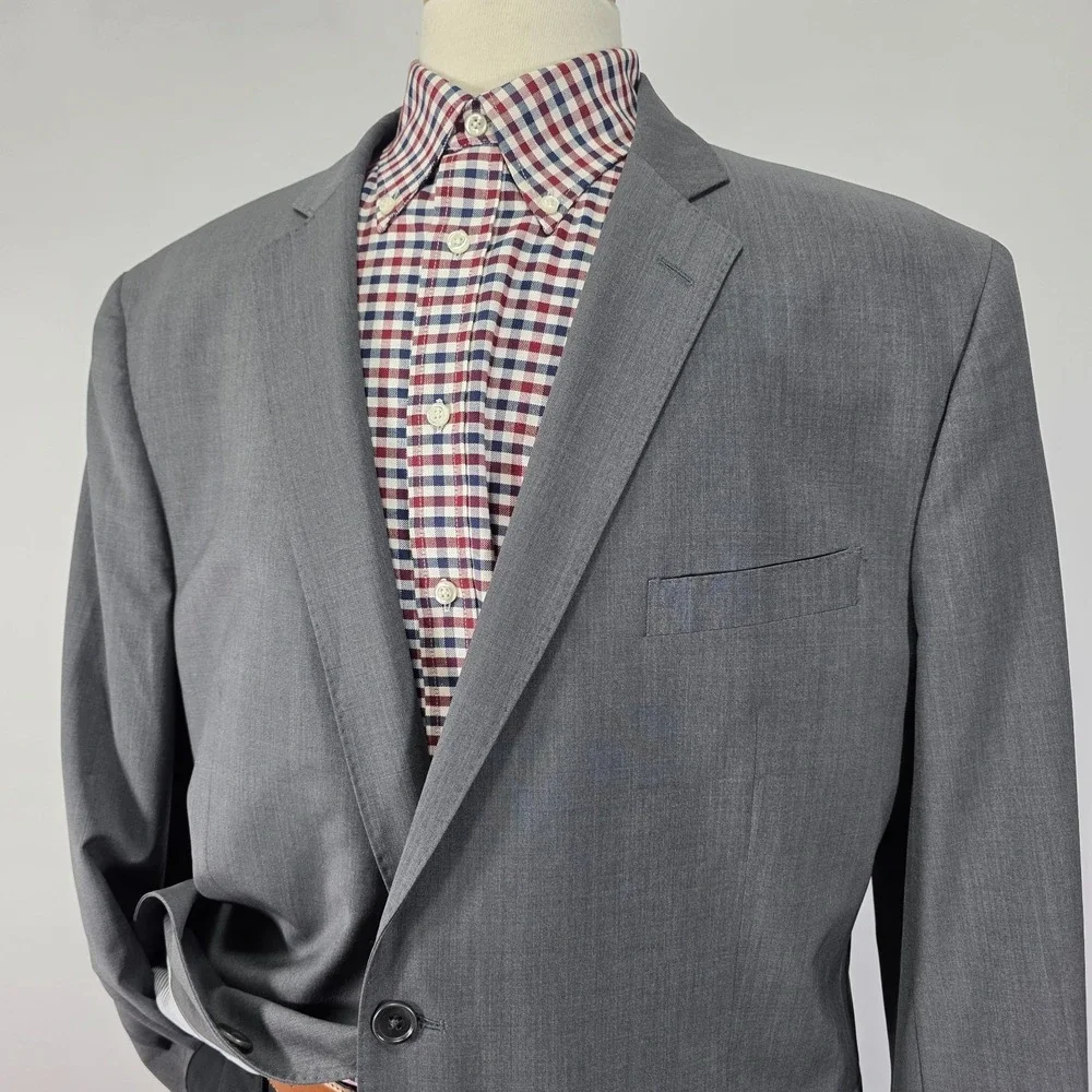 Brooks‎ Brothers Explorer Men's Sport Coat Blazer Two Button Gray Madison 50R